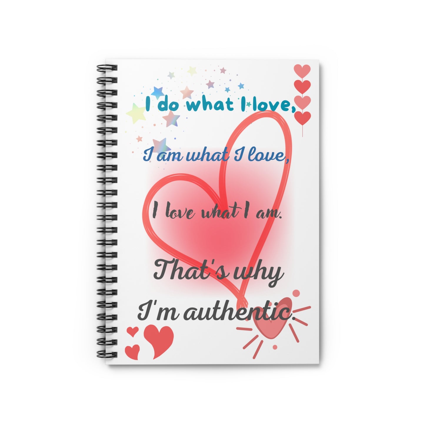 Spiral Notebook - Ruled Line heart 1