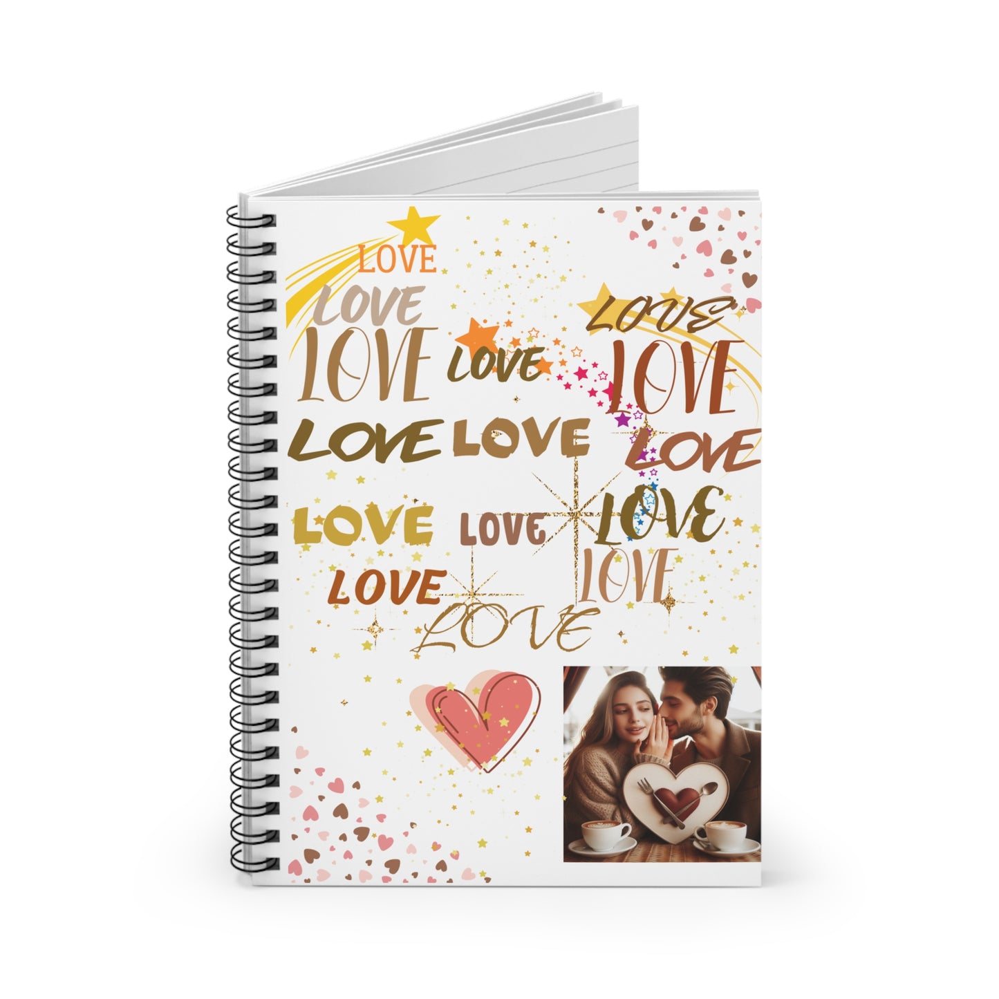 Spiral Notebook - Ruled Line Heart