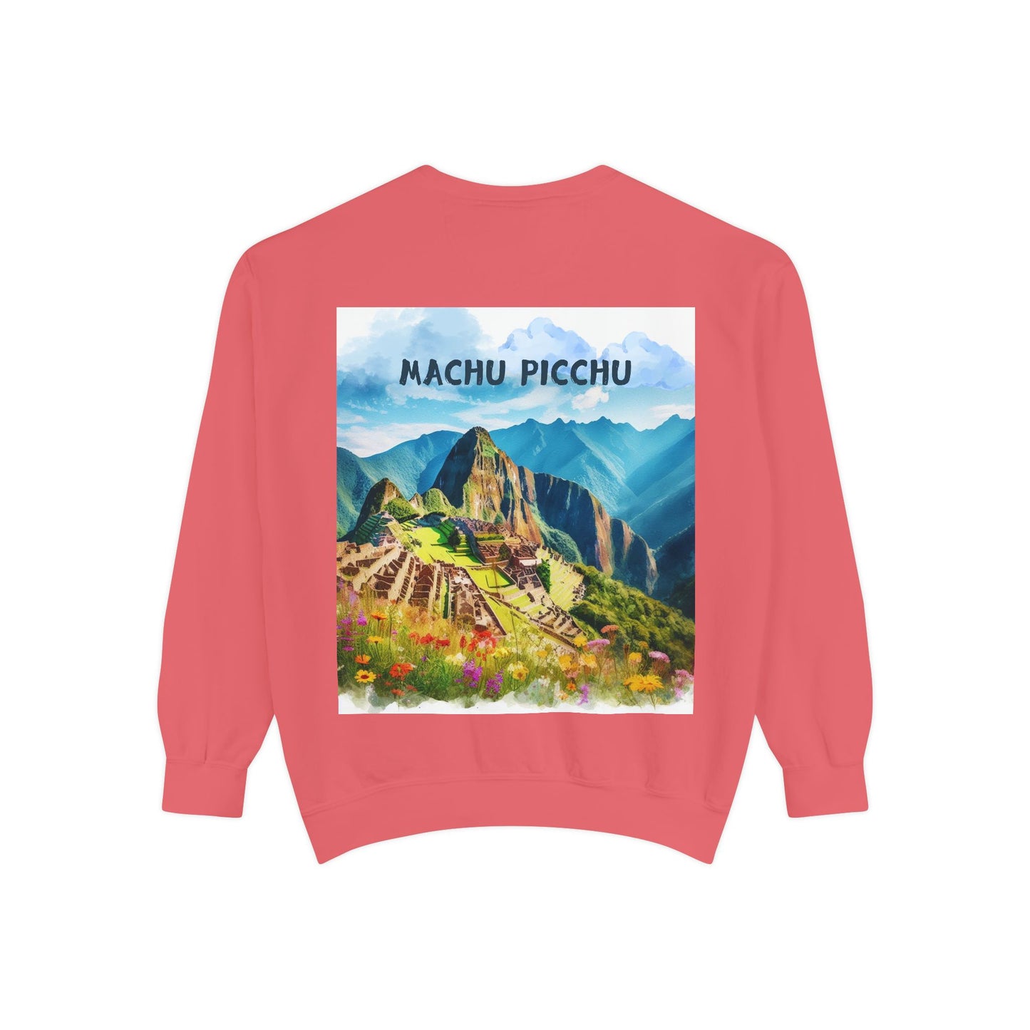 Unisex Garment-Dyed Sweatshirt Machu Picchu